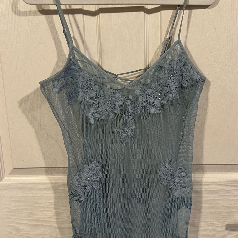 Sheer Lace Slip Dress